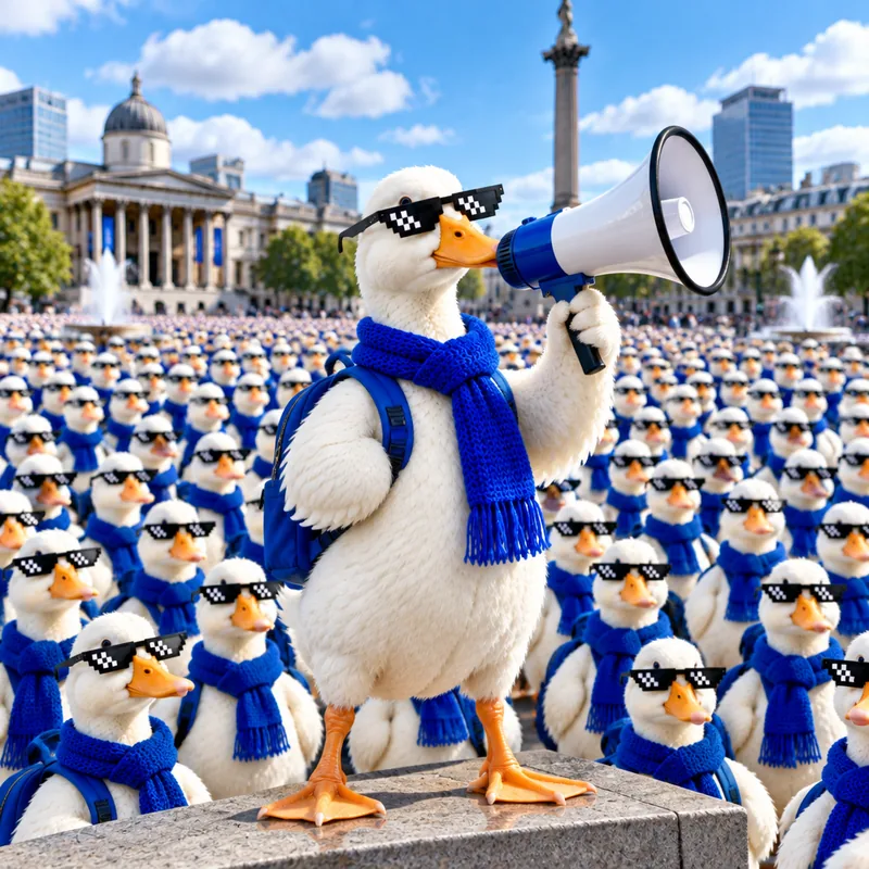 An army of based ducks